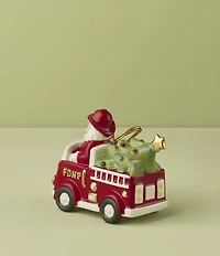 Lenox Santa In Fire Truck Ornament
