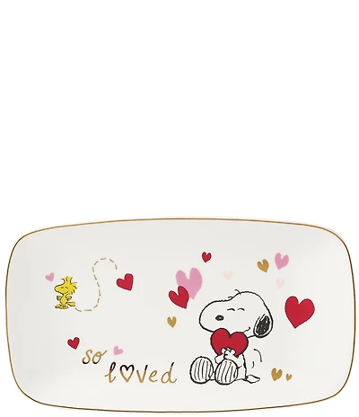 Lenox Snoopy Valentines Day Collection Hors d'Oeuvre Tray