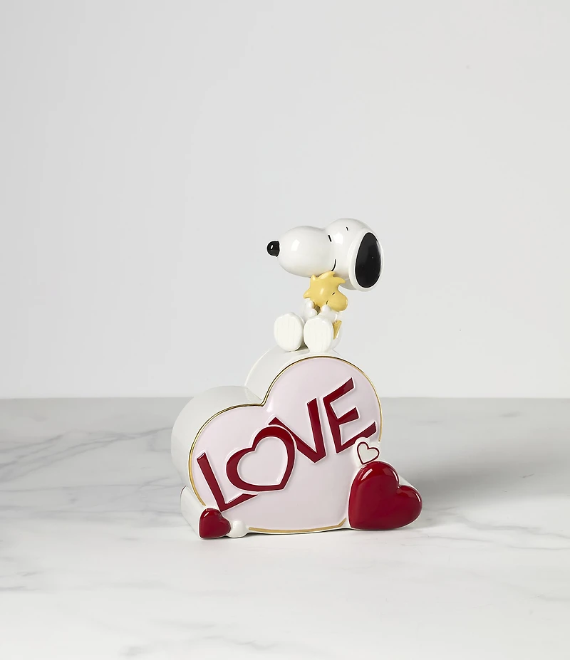 Lenox Snoopy Valentine's Day Porcelain Candy Jar