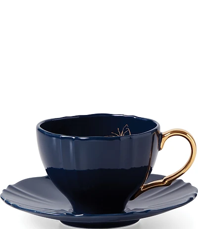 Lenox Sprig & Vine Navy Teacup and Saucer
