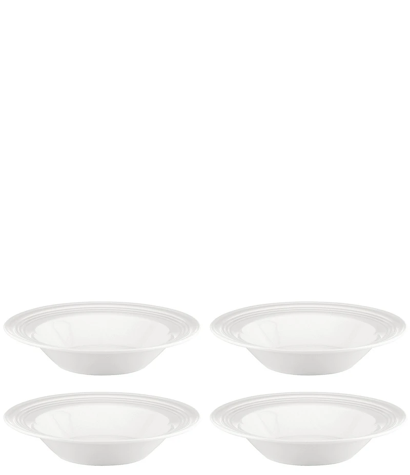 Lenox Tin Can Alley Rimmed Pasta/Soup Bowls, Set of 4