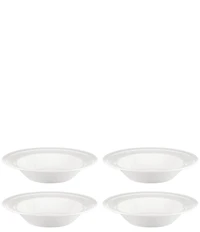 Lenox Tin Can Alley Rimmed Pasta/Soup Bowls, Set of 4