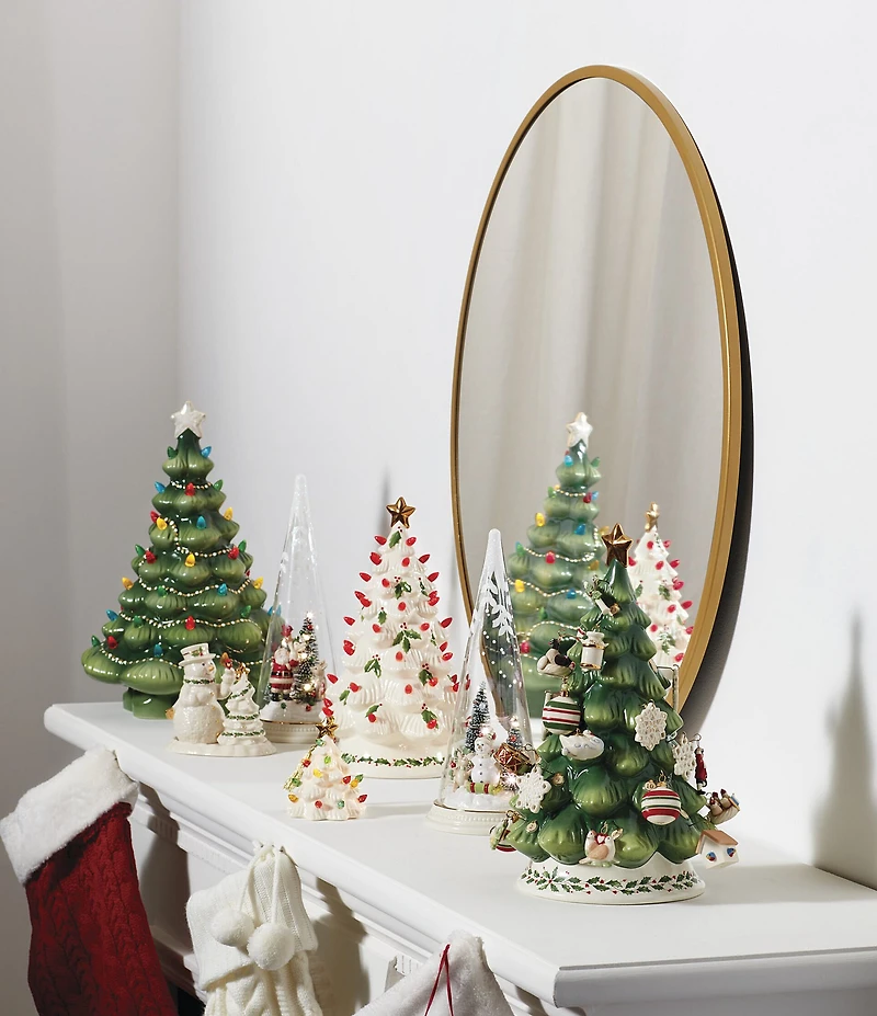 Lenox Treasured Tradition Green Lit Tree Figurine