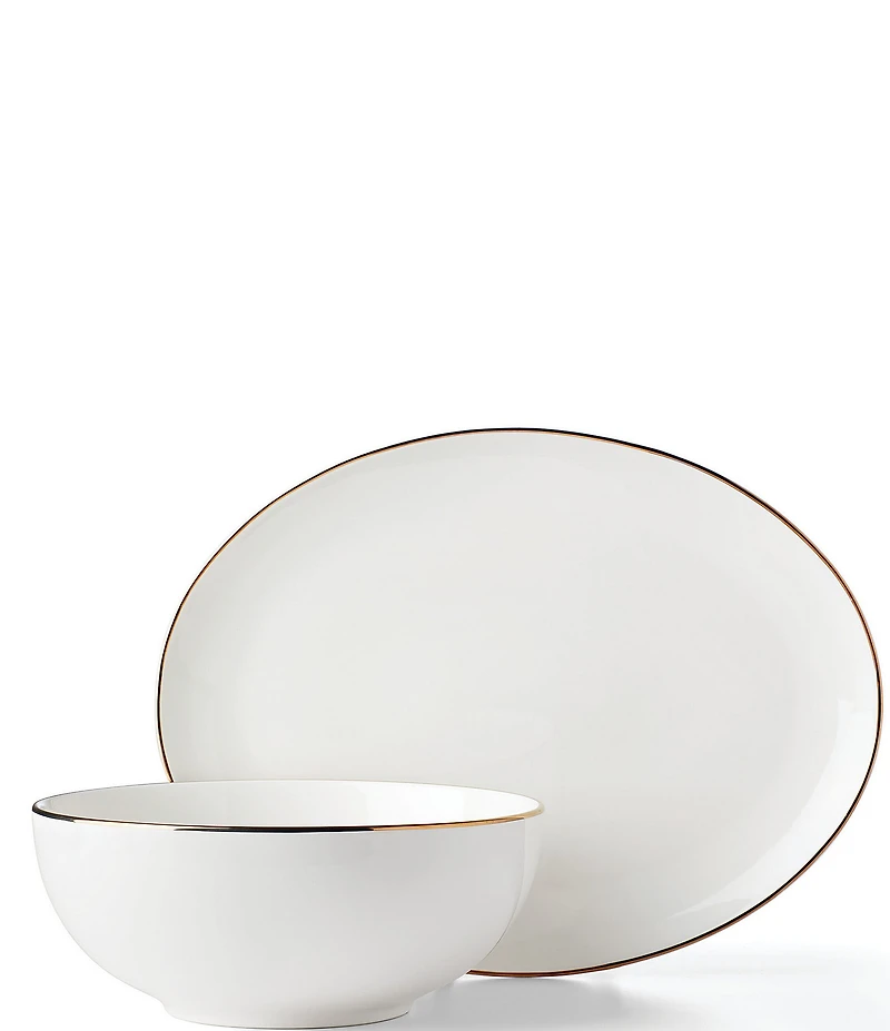 Lenox Trianna Collection White 2-Piece Serve Set