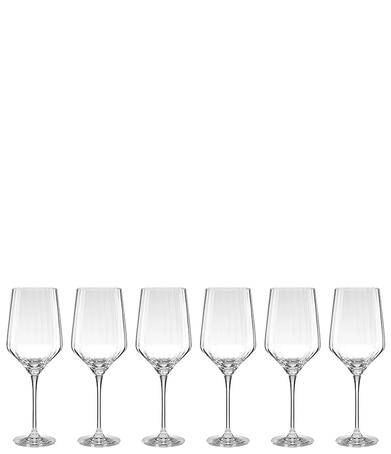Lenox Tuscany Classics Angled Optic Wine Glasses, Set of 6