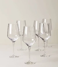 Lenox Tuscany Classics Angled Optic Wine Glasses, Set of 6