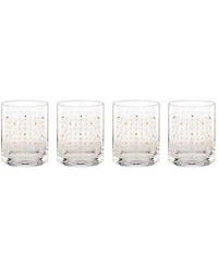 Lenox Tuscany Classics Gold Dust Double Old-Fashioned Glasses, Set of 4