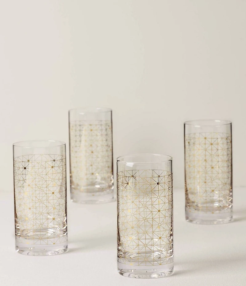 Lenox Tuscany Classics Gold Dust Highball, Set of 4