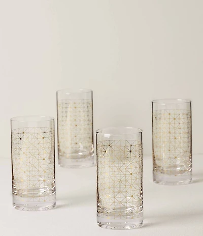 Lenox Tuscany Classics Gold Dust Highball, Set of 4
