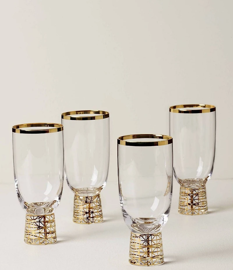 Lenox Tuscany Classics Gold Frost All-Purpose Glasses, Set of 4