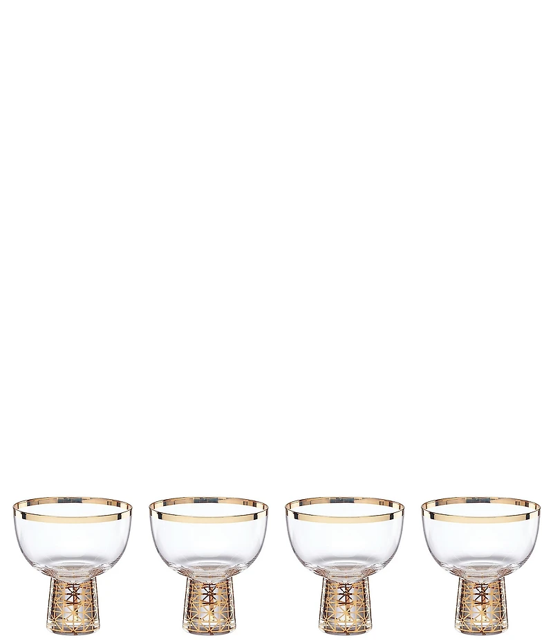Lenox Tuscany Classics Gold Frost Coupes, Set of 4