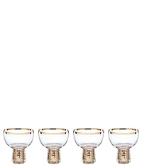 Lenox Tuscany Classics Gold Frost Coupes, Set of 4