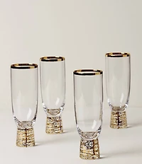Lenox Tuscany Classics Gold Frost Flutes, Set of 4