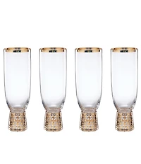Lenox Tuscany Classics Gold Frost Flutes, Set of 4