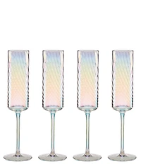 Lenox Tuscany Classics Iridescent Flutes, Set of 4
