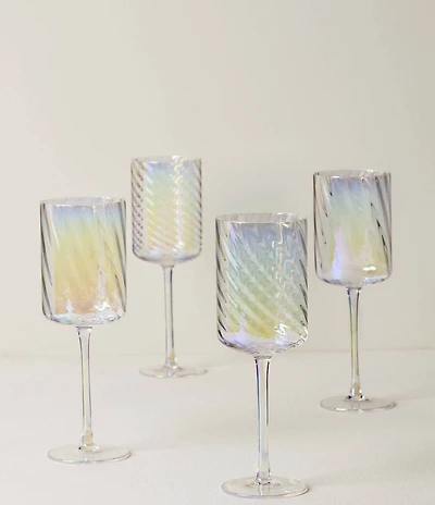 Lenox Tuscany Classics Iridescent White Wine Glass, Set of 4