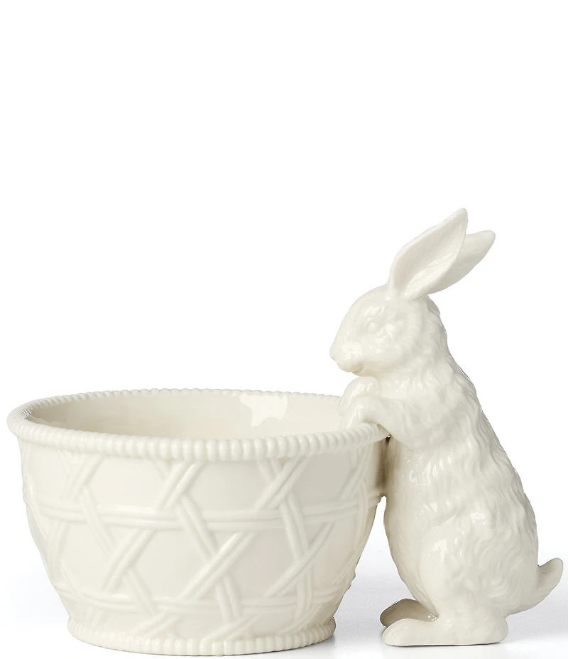 Lenox Wicker Creek Bunny Candy Dish