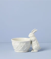 Lenox Wicker Creek Bunny Candy Dish