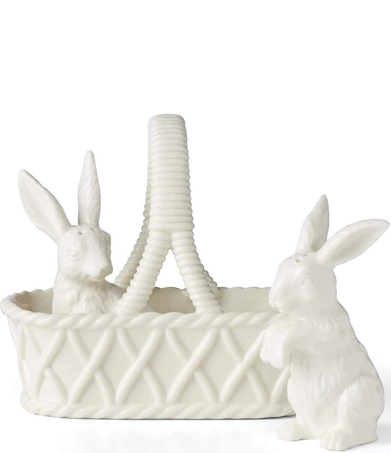 Lenox Wicker Creek Bunny Salt & Pepper Set