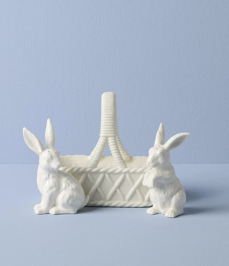Lenox Wicker Creek Bunny Salt & Pepper Set