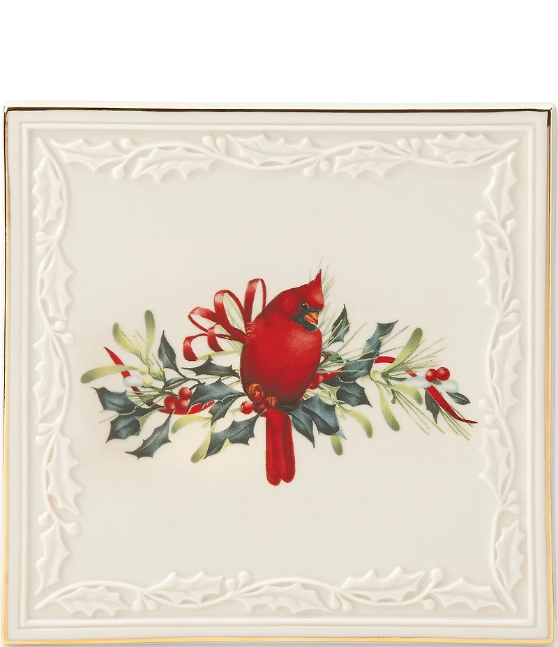 Lenox Winter Greeting Carved Trivet