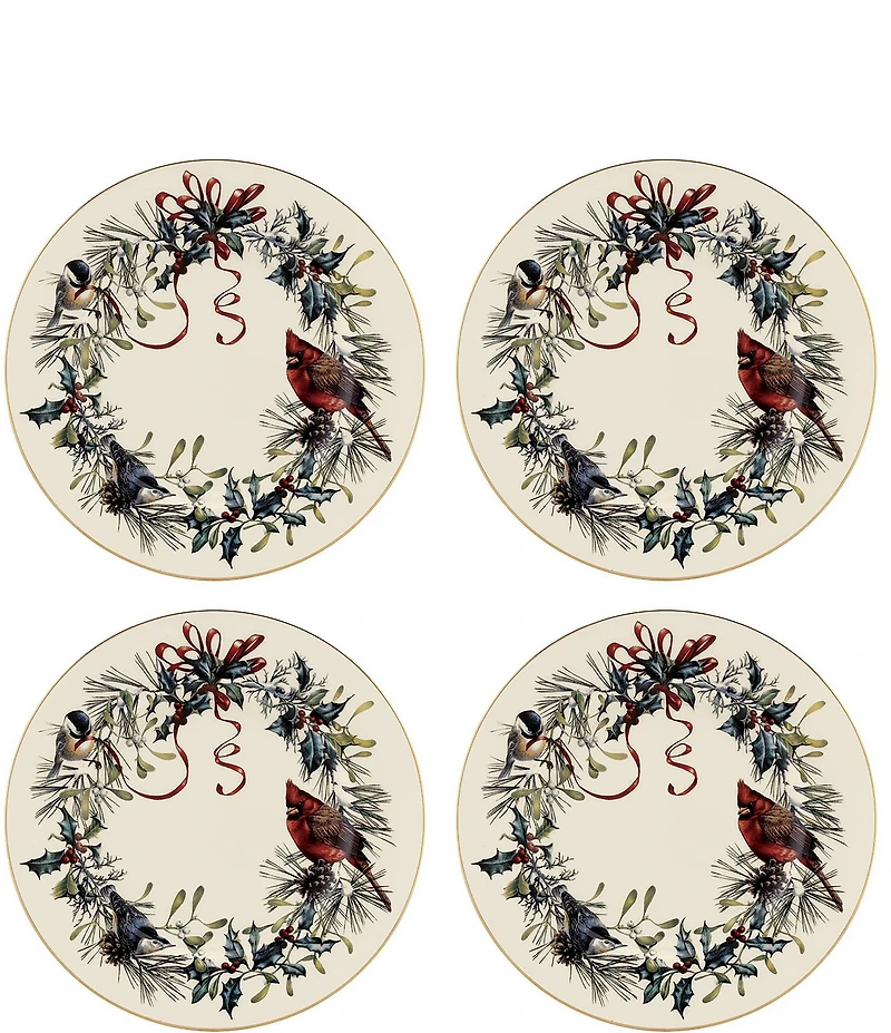 Lenox Winter Greetings Salad Plates, Set of 4