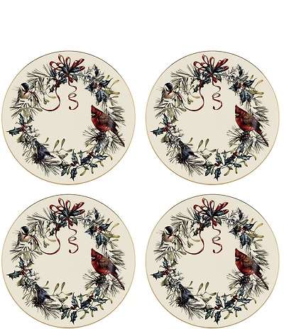 Lenox Winter Greetings Salad Plates, Set of 4