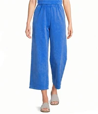 Leo & Nicole Acid Wash Coordinating Relaxed Pull-On Cropped Pants