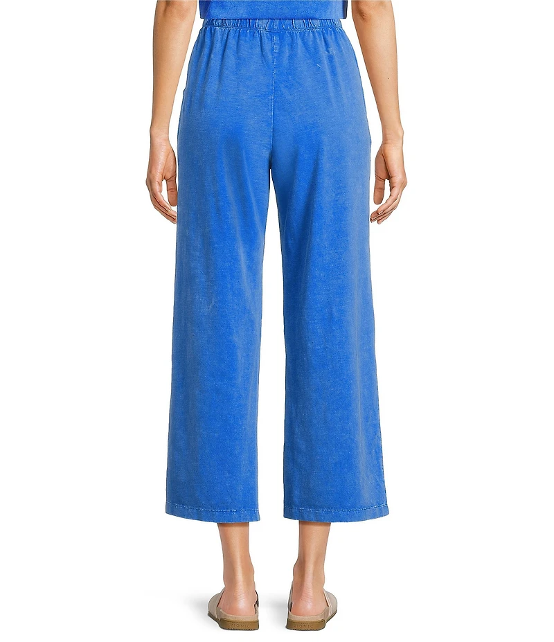 Leo & Nicole Acid Wash Coordinating Relaxed Pull-On Cropped Pants