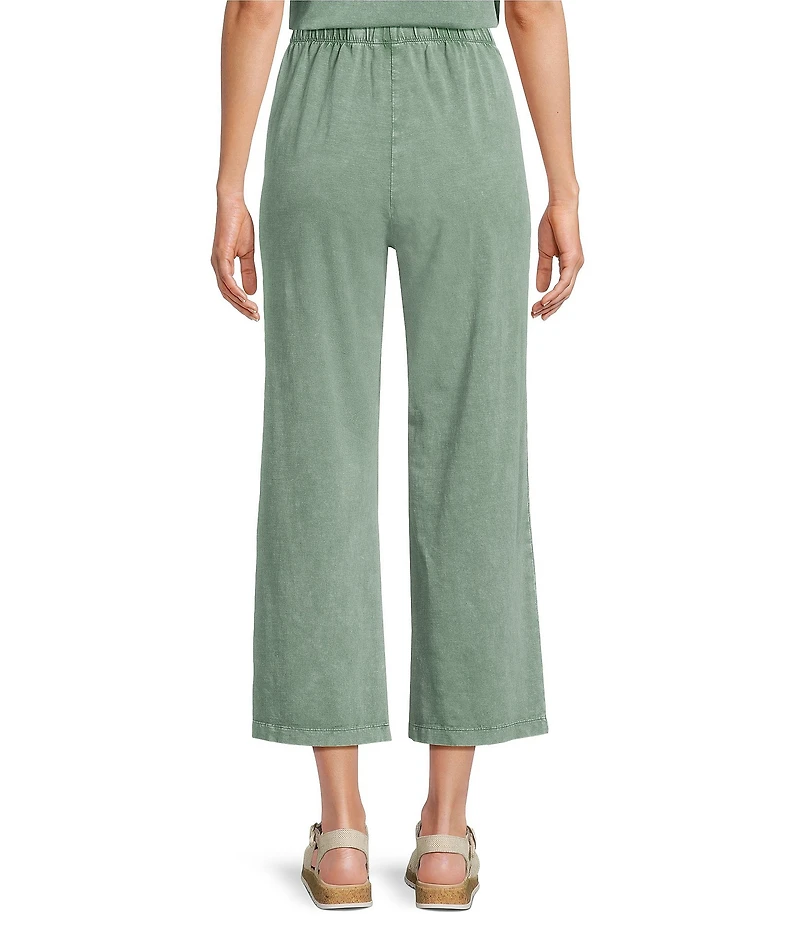 Leo & Nicole Acid Wash Coordinating Relaxed Pull-On Cropped Pants