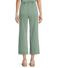 Leo & Nicole Acid Wash Coordinating Relaxed Pull-On Cropped Pants