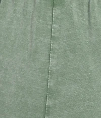 Leo & Nicole Acid Wash Coordinating Relaxed Pull-On Cropped Pants