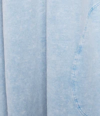 Leo & Nicole Acid Wash V-Neck Short Sleeve A-Line Relaxed Dress