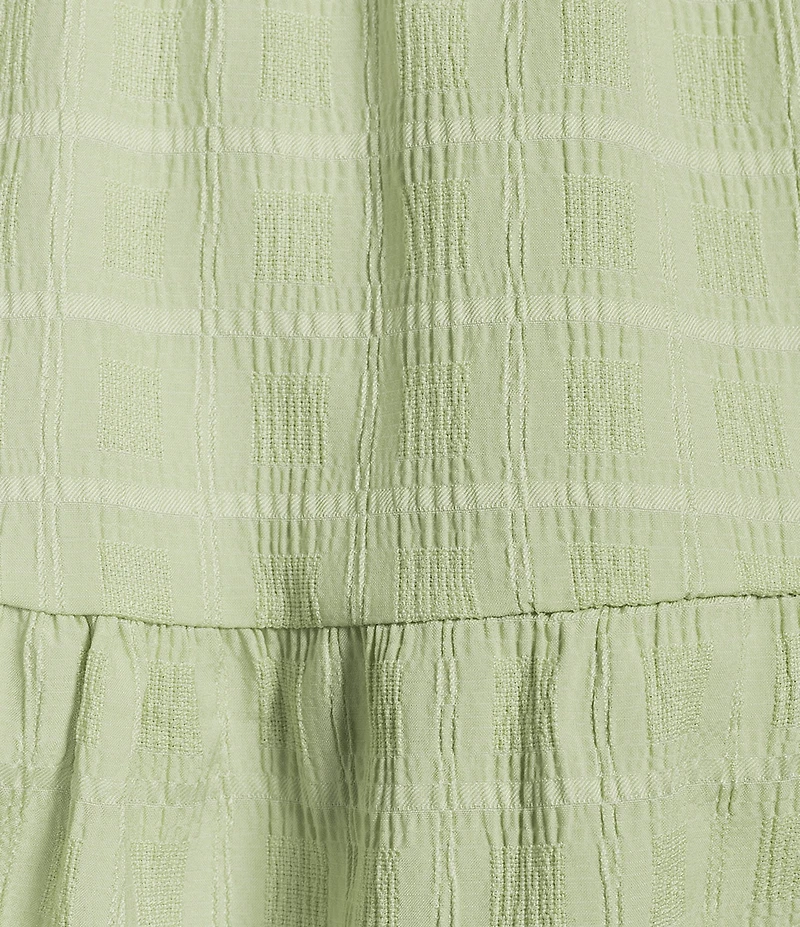 Leslie Fay Drop Shoulder V-Neck Fit and Flare Mini Dress