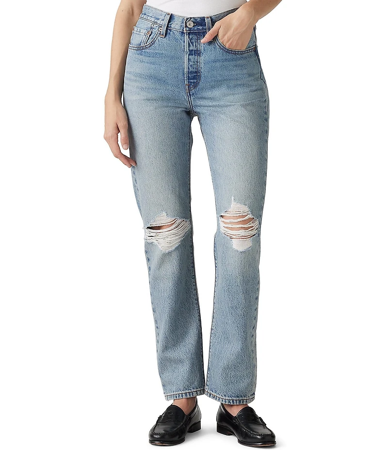 Levi's® 501 Original Straight Leg 5 Pocket Jeans