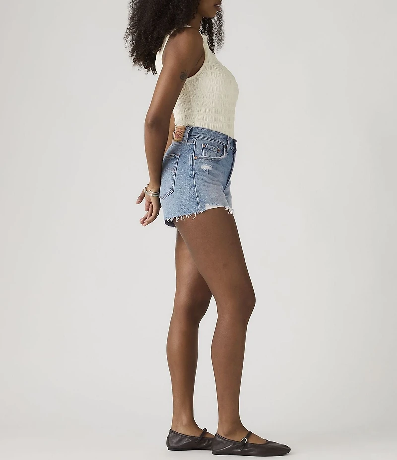 Levi's® 501®Curvy Fit High Rise Frayed Shorts