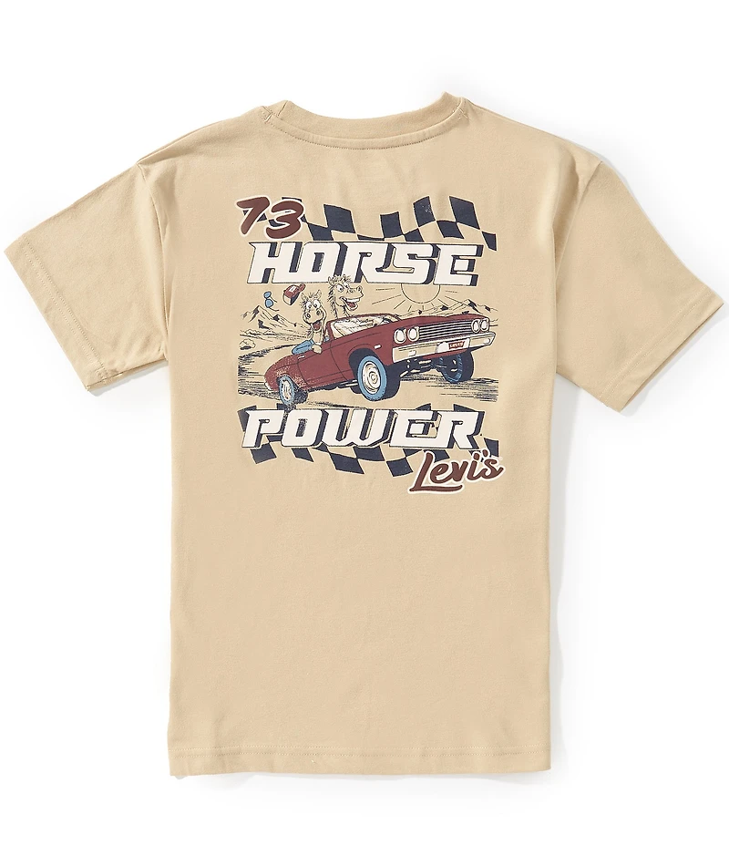 Levi's Big Boys Short Sleeve 73 Horse Power Tee