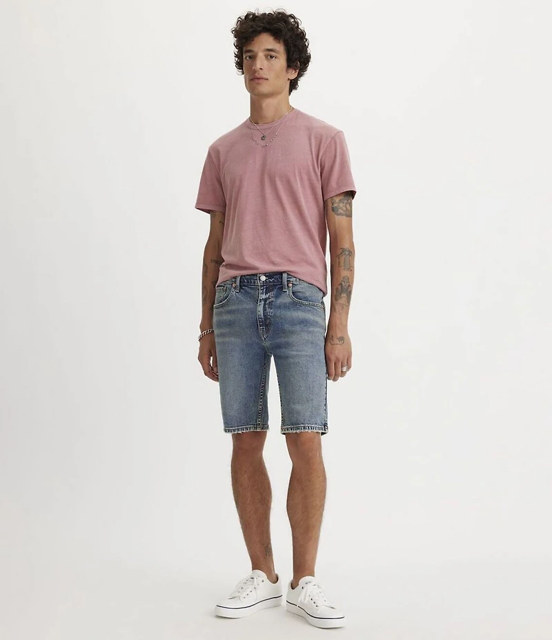 Levi's® 412 Slim Fit 9#double; Inseam Mid Rise Denim Shorts