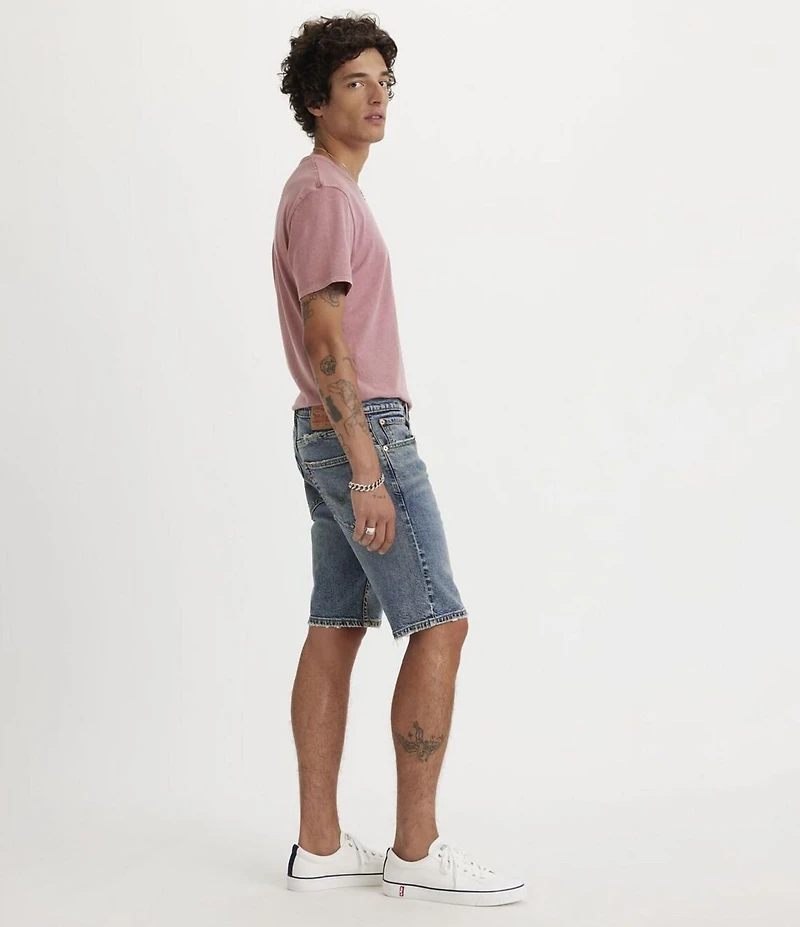 Levi's® 412 Slim Fit 9#double; Inseam Mid Rise Denim Shorts