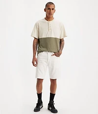 Levi's® 412 Slim Fit 9#double; Inseam Mid Rise Denim Shorts