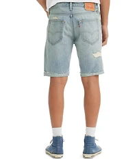 Levi's® 412 Slim Fit 9#double; Inseam Distressed Shorts