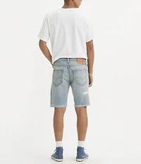 Levi's® 412 Slim Fit 9#double; Inseam Distressed Shorts