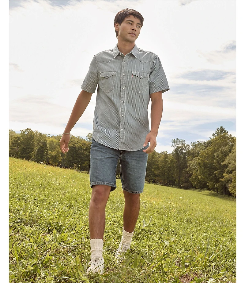 Levi's® 454 Relaxed Fit 10#double; Inseam Denim Shorts