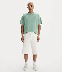 Levi's® 469 Loose Fit 12#double; Inseam Mid Rise Denim Shorts