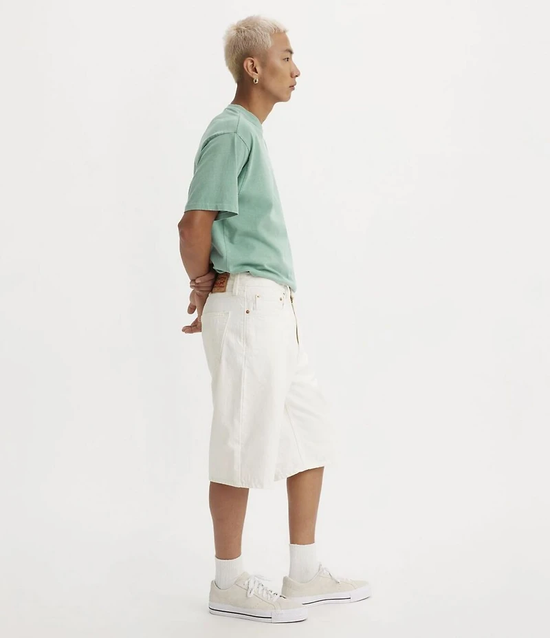 Levi's® 469 Loose Fit 12#double; Inseam Mid Rise Denim Shorts