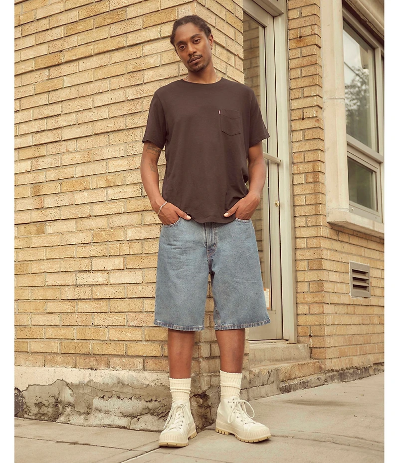 Levi's® 469 Loose Fit 12#double; Inseam Denim Shorts