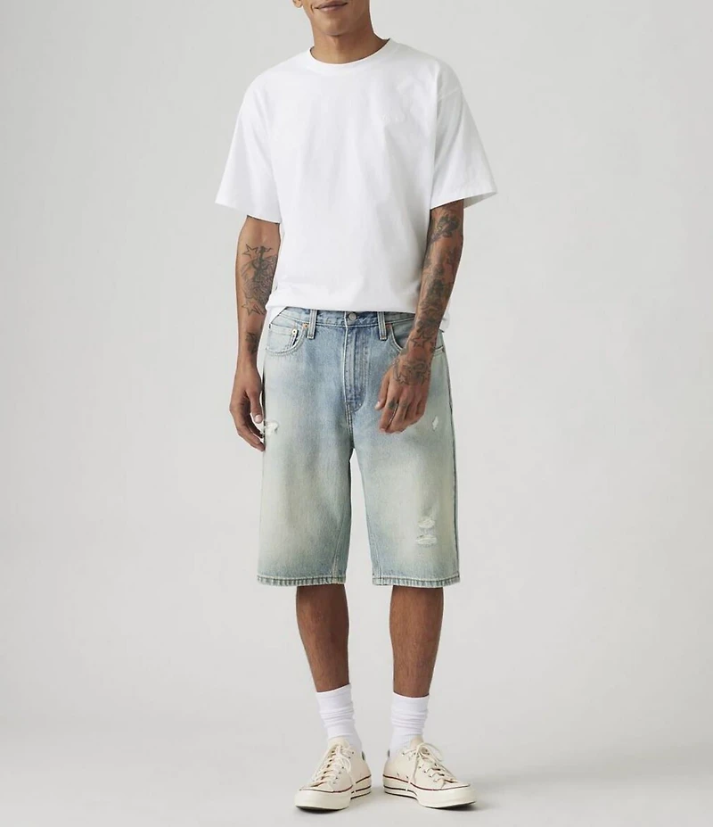 Levi's® 469 Loose Fit Destructed-Detail 10 3/4#double; Inseam Denim Shorts