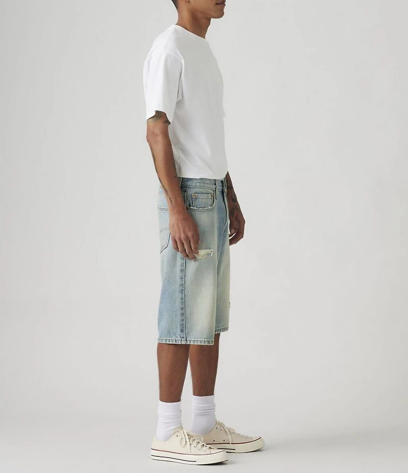 Levi's® 469 Loose Fit Destructed-Detail 10 3/4#double; Inseam Denim Shorts