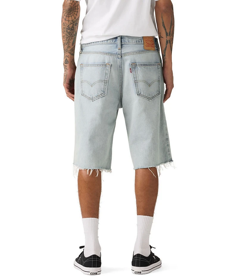 Levi's® 469 Loose Fit Distressed 12#double; Inseam Shorts