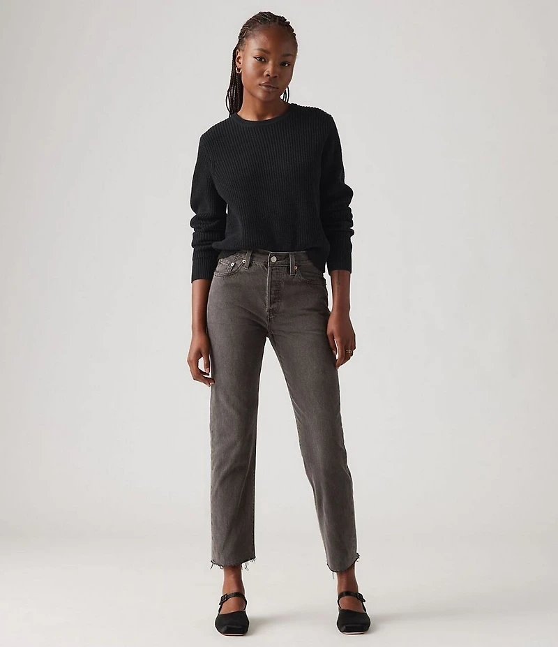 Levi's® 501 High Rise Cropped Straight Leg Jeans